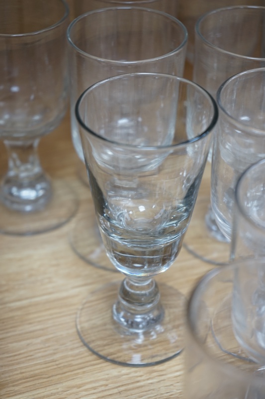 A quantity of Victorian and later drinking glasses. Condition - appears good